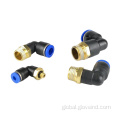 Pneumatic Connector PL right angle elbow pneumatic hose connector fitting Supplier